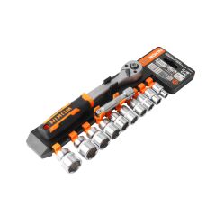 WOKIN 154820 12 Parça 3/8’’ CR-V Metrik Prof. Lokma Takımı (Endüstriyel)