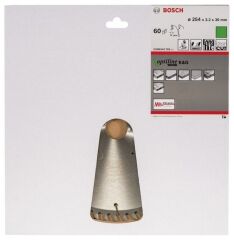 BOSCH Optiline Wood 254 mm 60 Diş Ahşap Elmas Daire Testere