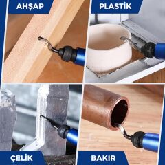 WORKPRO WP309010 Profesyonel Çapak Temizleme Kalemi + 3 Parça Bıçak