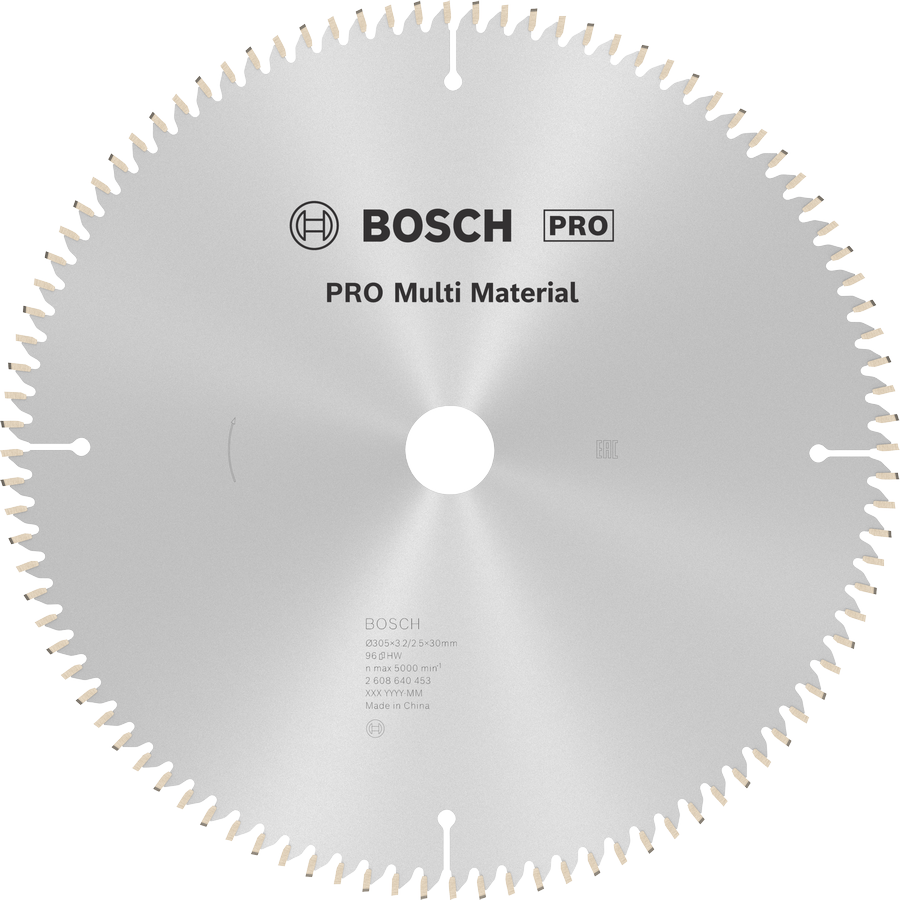 BOSCH MultiMaterial 305x30x3,2 mm 96 Diş Elmas Daire Testere (2608640453)