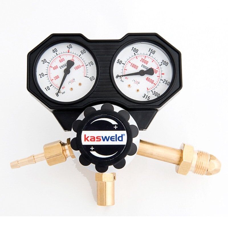 KASWELD 2403 Argon İçin Yüksek Basınç Düşürücü Regülatör 0-50 Bar