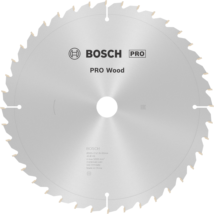 BOSCH Optiline Wood 305 mm 40 Diş Ahşap Daire Testere Bıçağı