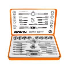 WOKIN 334220 20 Parça Profesyonel Metrik Kılavuz ve Pafta Takımı Diş Açma Seti