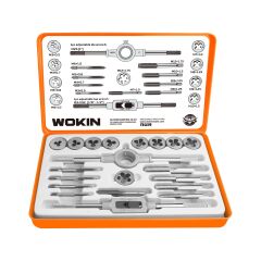 WOKIN 334220 20 Parça Profesyonel Metrik Kılavuz ve Pafta Takımı Diş Açma Seti