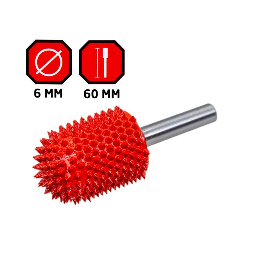 Rox Wood 0286 Karbür Oval Başlı Ahşap Şekillendirme Törpü