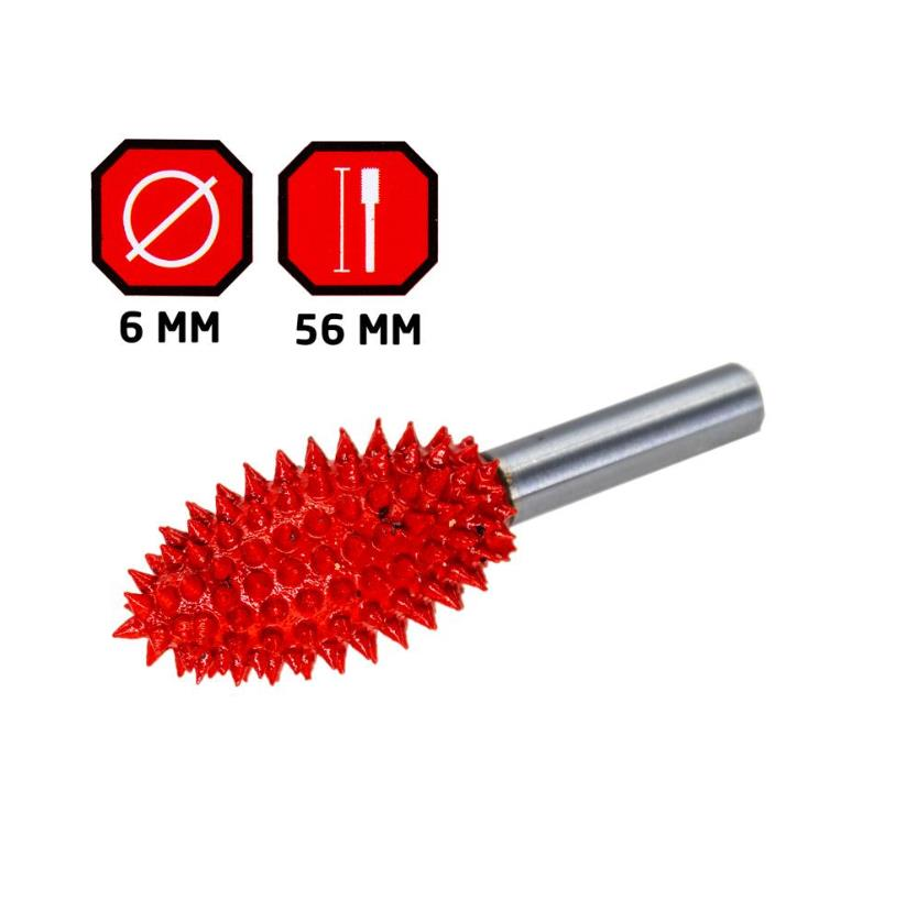 ROX WOOD Karbür Alev Tip Törpü 18mm