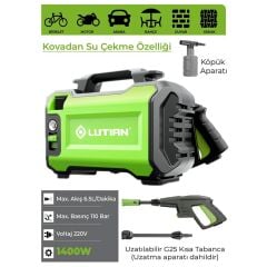 LUTIAN LT2161 Oto Yıkama Makinası 110 Bar 1400 Watt
