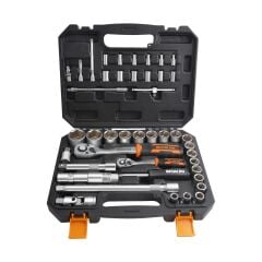 WOKIN 155545 45 Parça Prof. CR-V 1/4''-1/2'' Lokma Takımı (Endüstriyel)