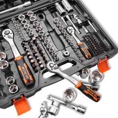 WOKIN 155797 197 Parça Prof. CR-V 1/4''-3/8''-1/2'' Lokma Takımı (Endüstriyel)