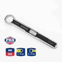 WORKPRO WP272016 5/27mm CR-V Üniversal Ayarlanabilir Çift Başlı Anahtar