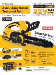 SGS 5320 AKÜLÜ AĞAÇ KESME SETİ 25 CM 1*4Ah KÖMÜRSÜZ MOTOR