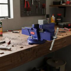 WORKPRO WP233006 125mm 360° Döner Tabanlı Örslü Profesyonel Tezgâh Mengene