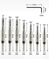 Rox Wood 0086 Kendinden Merkezlemeli Bits Saplı Matkap Ucu Seti 7 Parça