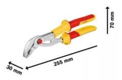 BOSCH Profesyonel İzoleli VDE 1000 Volt Fort Pense 250 mm(1600A02NE5)