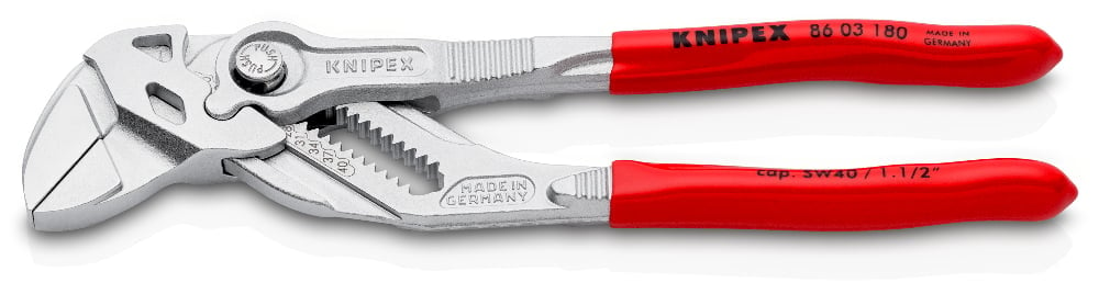 KNIPEX Düz Ağızlı Rekor Fort Pense Buton Ayarlı 180 mm (8603180)