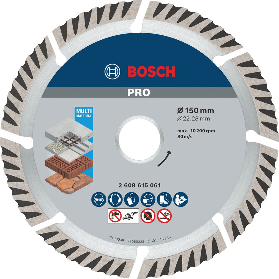 BOSCH 150 mm Universal Beton-Yapı Malzemeleri için Elmas Testere