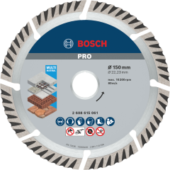 BOSCH 150 mm Universal Beton-Yapı Malzemeleri için Elmas Testere