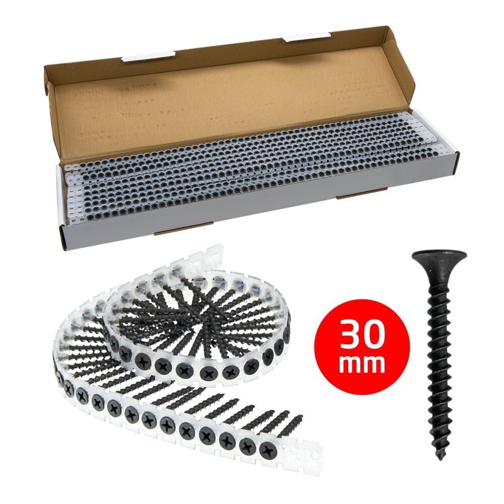 Rox 0343 Ahşap Şerit Vidası 3.5x30 mm (1000 Adet Vida)