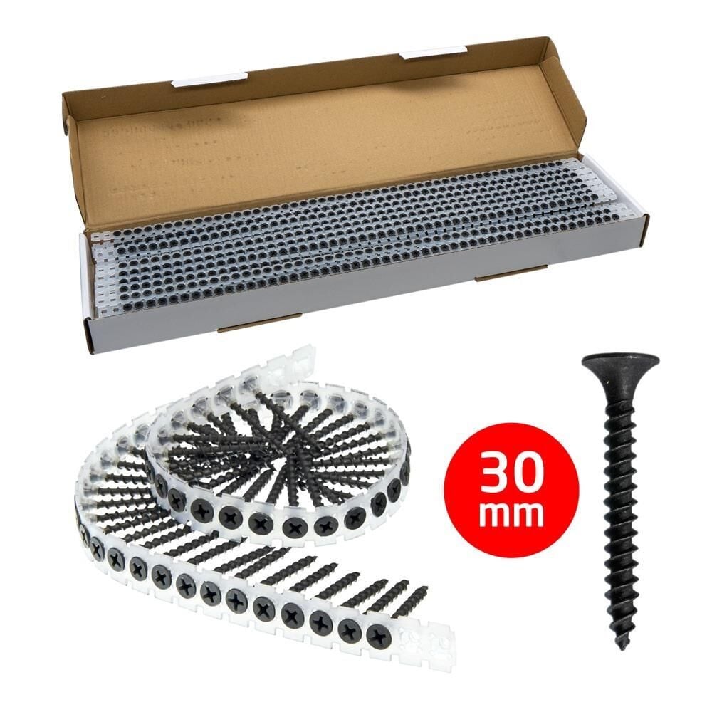 Rox 0343 Ahşap Şerit Vidası 3.5x30 mm (1000 Adet Vida)