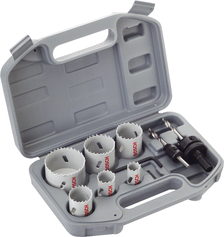 BOSCH 9 Parça HSS-Bimetal Panç - Delik Açma Testere Seti Ahşap ve Metal için