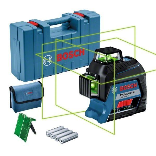 BOSCH GLL 3-80 G Yeşil 360 Derece Lazer Terazi