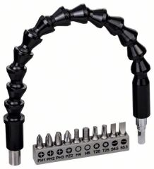 BOSCH Esnek Bükülebilir Vidalama Seti 30 cm 10 Parça (2608522377)