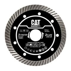 CAT DA09011 115mm Profesyonel Beton, Tuğla, Parke Taşı Elmas Kesme Diski (Turbo Kanallı Kenar)