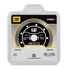 CAT DA09011 115mm Profesyonel Beton, Tuğla, Parke Taşı Elmas Kesme Diski (Turbo Kanallı Kenar)