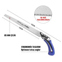 WORKPRO WP333008 325mm 8TPI Profesyonel Ağaç Budama Testeresi