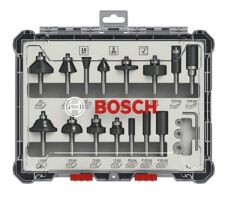 BOSCH 6 mm Profesyonel Ahşap Freze Bıçak Seti 15 Parça (2607017471)