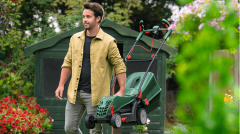 BOSCH Universal Rotak 34-405 Elektrikli Çim Biçme Makinası 34 Cm Bıçaklı 1300 Watt