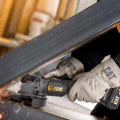 CAT DX3130 18Volt/4.0Ah 125mm Tek Akülü Kömürsüz Profesyonel Avuç Taşlama