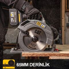 CAT DX5040B 18Volt 185mm Kömürsüz Profesyonel Daire Testere (Akü Dahil Değildir)