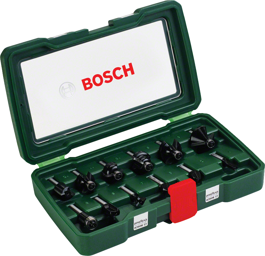 BOSCH 8 mm Ahşap Freze Uç Seti 12 Parça (2607019466)