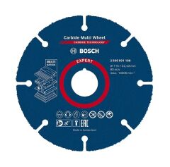BOSCH Carpide Multi Whell Taşlama İçin Ahşap Kesme Diski 115 mm (Elmas uçlu)