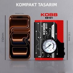 KOBB KB101 12Volt 100 PSI Analog Göstergeli Lastik Şişirme Hava Pompası