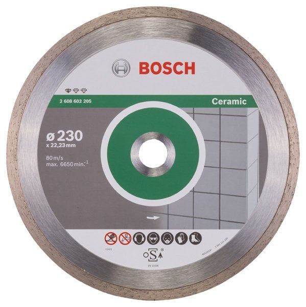 BOSCH Seramik ve Fayans İçin 230 mm Elmas Testere