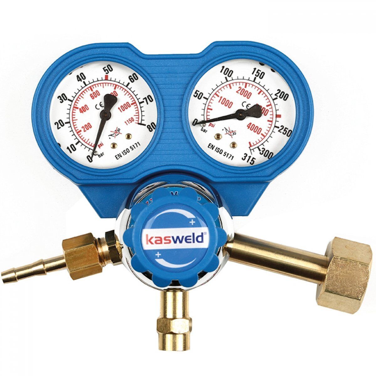 KASWELD 2401 Oksijen İçin Yüksek Basınç Düşürücü Regülatör (0-50 Bar)