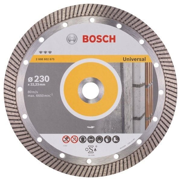 BOSCH Yapı Malzemelerinde Hızlı ve Temiz Kesim İçin Elmas Testere 230 mm