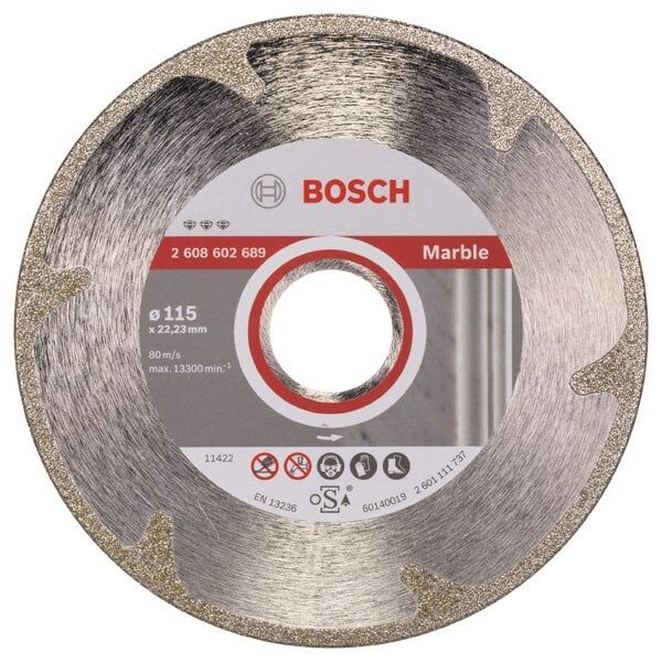 BOSCH Mermerde Hızlı ve Temiz Kesim İçin Elmas Testere 115 mm