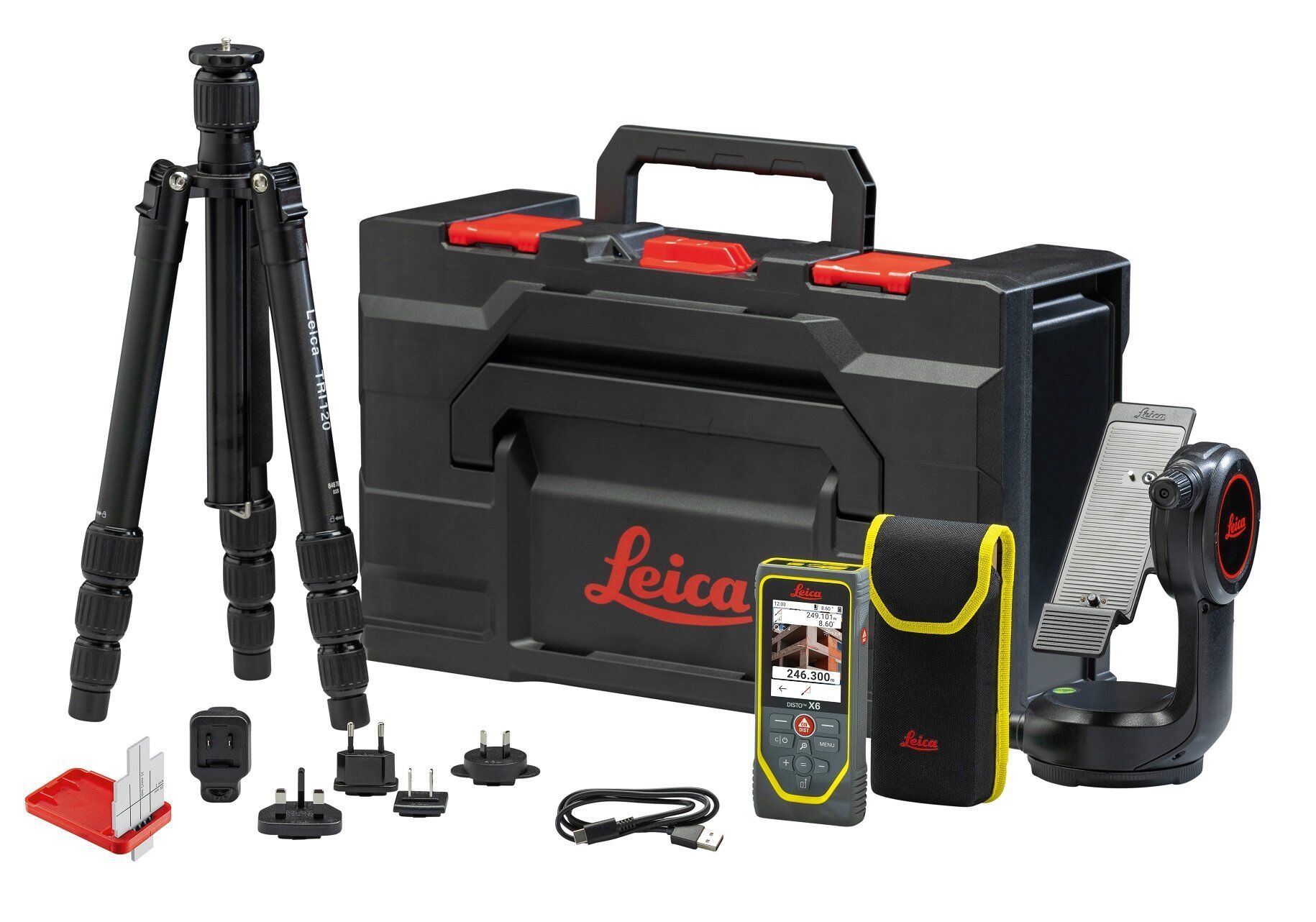 LEICA DISTO X6 P2P Full Set Kameralı Lazer Metre (250 metre)