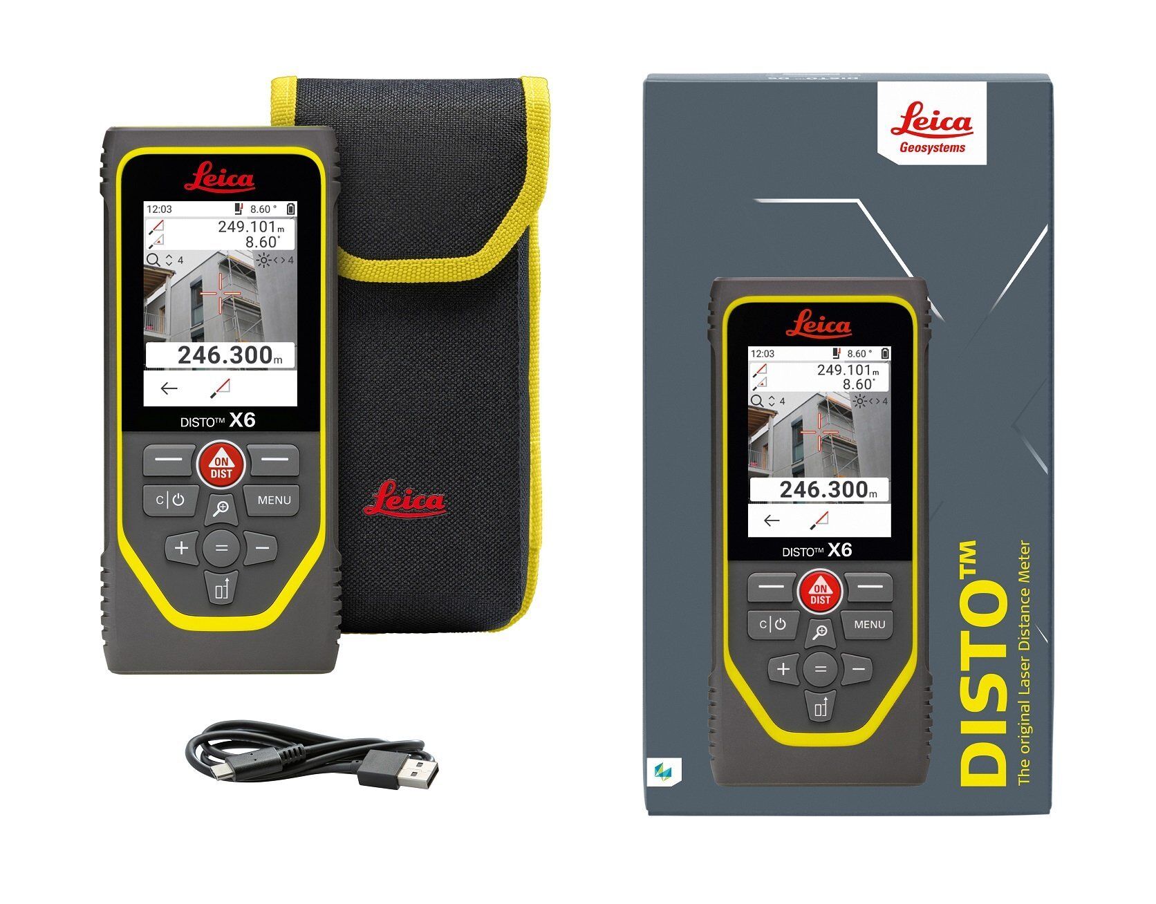 LEICA DISTO X6 P2P Bluetooth ve Kameralı Lazer Metre (250 metre)