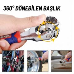 WORKPRO WP272018 8 IN 1 Mafsallı Çok Fonksiyonlu Profesyonel Lokma Anahtarı