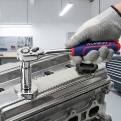 WORKPRO WP271008 3/8’’ Cr-V Profesyonel Cırcır Lokma Kolu
