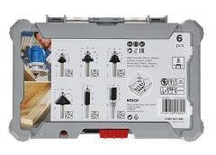 BOSCH 8 mm Saplı Profesyonel Ahşap Freze Bıçak Seti 6 Parça (2607017469)