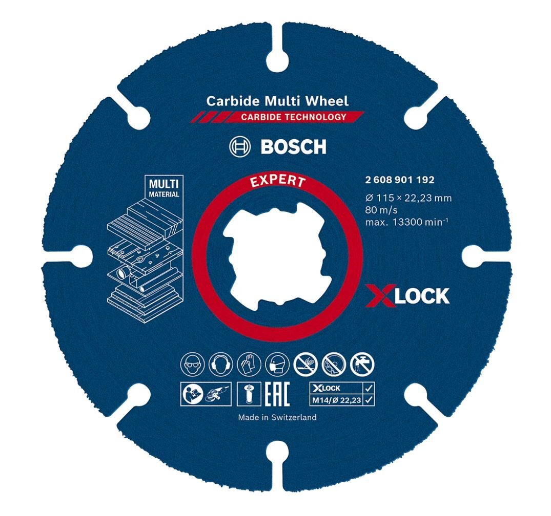 BOSCH Carpide Multi Whell Taşlama İçin Ahşap Kesme Diski 115 mm (Elmas uçlu)