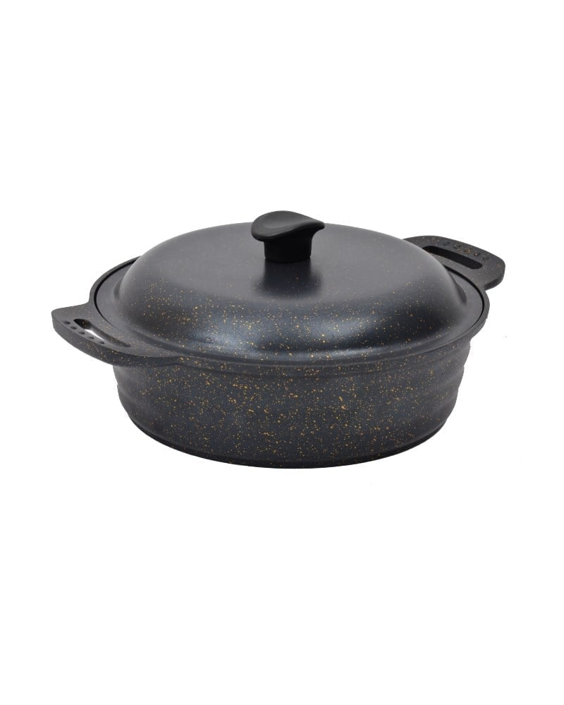 NURGAZ Granit Döküm Kamp Tenceresi 28 cm