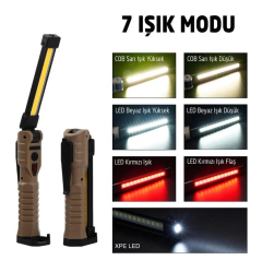 Rox Şarjlı Katlanır Çalışma Feneri 1000 Lümen