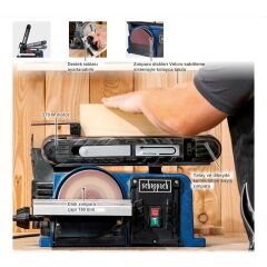 SCHEPPACH Bts 900 Bant Ve Disk Zımpara Makinası 370 Watt