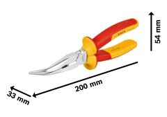 BOSCH Profesyonel VDE 1000 Volt Eğri Kargaburun 200 mm (1600A02NE4)